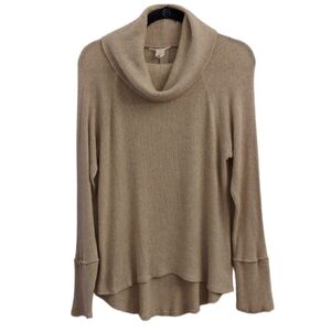 CASLON Cowl Neck Long Sleeve Hi/Low Sweater